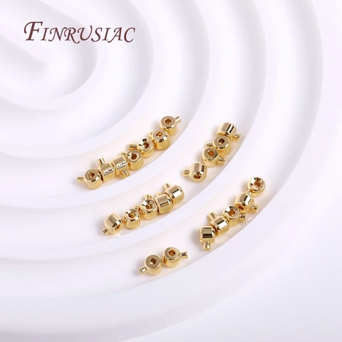 Концевики для бисероплетения FINRUSIAC золотые 30 шт