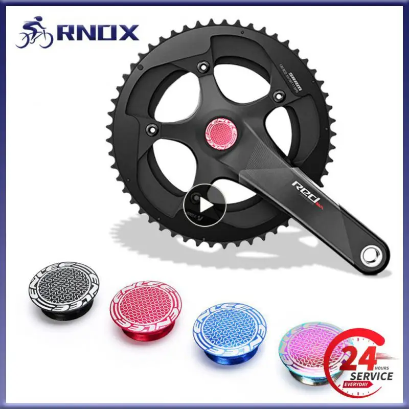 1~8PCS Bike Crank-Arm Cover Bicycle XT Hollw Crankset Screw Cap Aluminum Alloy Hollow One-piece Crankset Crank Dust Cover 25.9mm