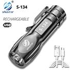 Перезаряжаемый Мини светодиодный фонарик супер яркий фонарь ABS легкий материал подходит для приключений, кемпинга, верховой езды, пеших прогулок