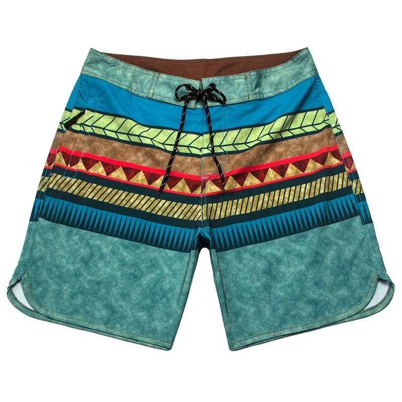 

Men's Thin Quick-Drying Beachside Resort Beach Shorts For Comfortable Loose Print Tethered Loungewear Swim Trunks