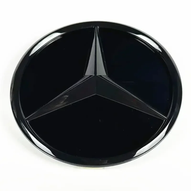 

Для Mercedes Benz 3d Chrome Black Star Logo Автомобильная передняя решетка Эмблема Для Mercedes Benz W205 W212 W207 A B C E SLK GLK CLA CLS Via