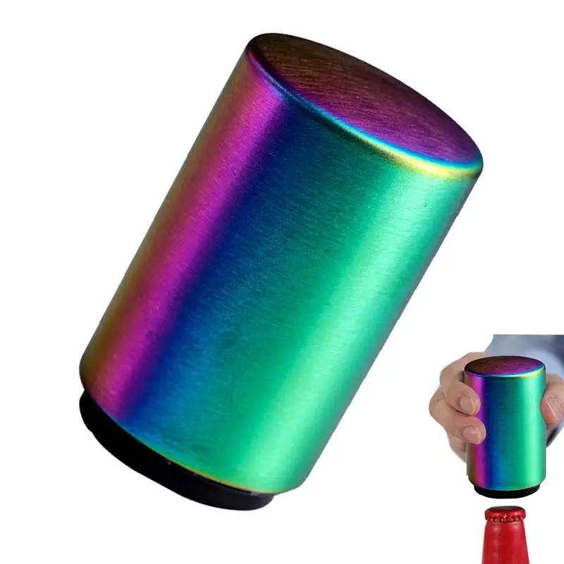 

Автоматическая открывалка для пивных бутылок, Магнитная крышка из нержавеющей стали, без повреждений для крышек, открывалки для бутылок с г...