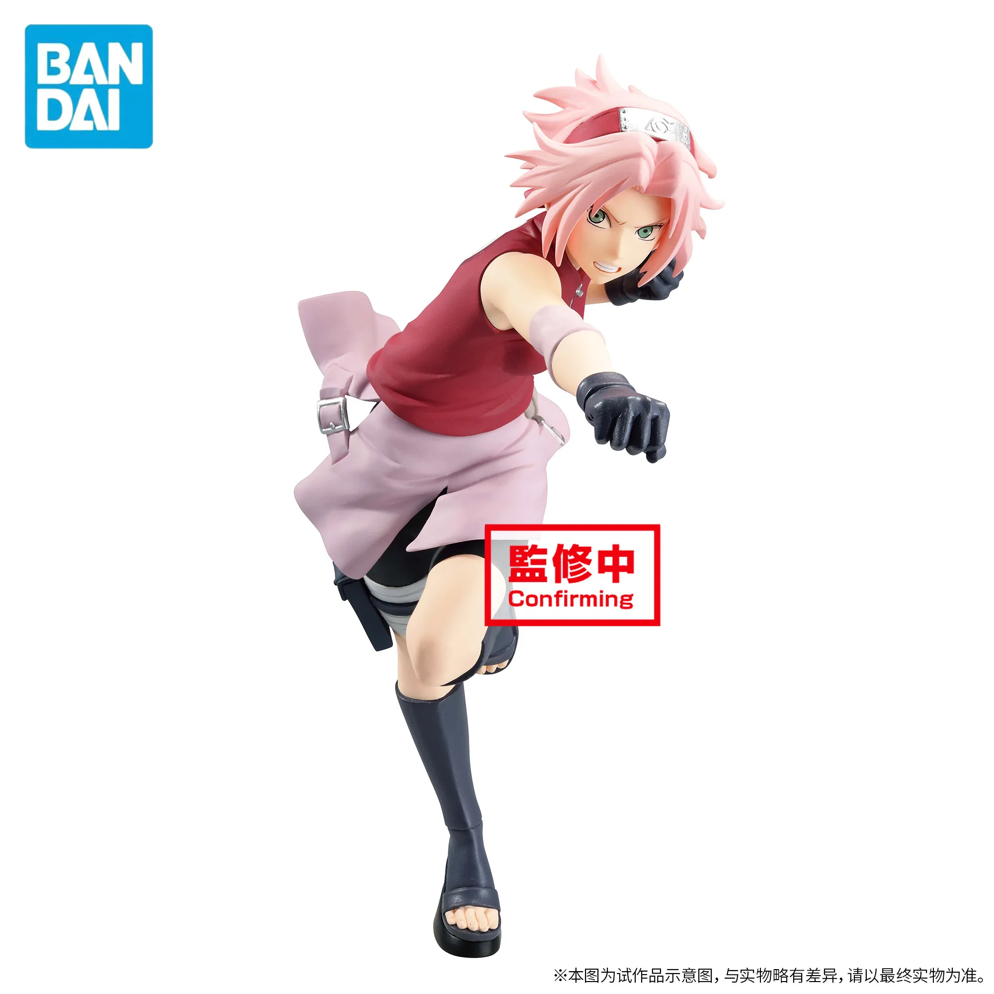 

Original Bandai Naruto Anime Figure Banprsto Haruno Sakura Juguetes Figure Toys PVC Naruto Model Collectible Gift For Child Toys