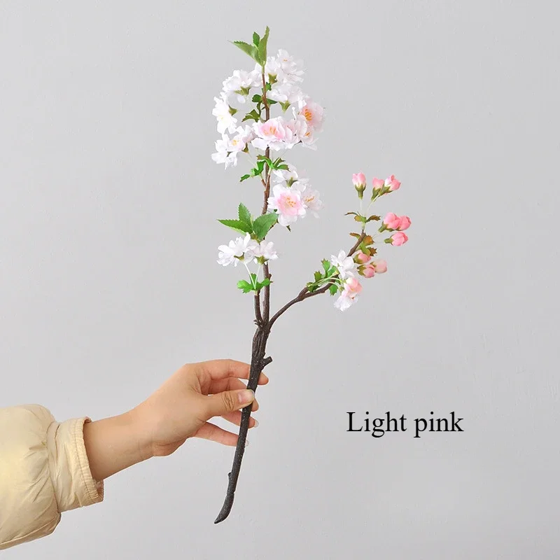 

47 см одинарная ветка вишни искусственный цветок новый китайский простой домашний декор свадебный орнамент цветочная композиция