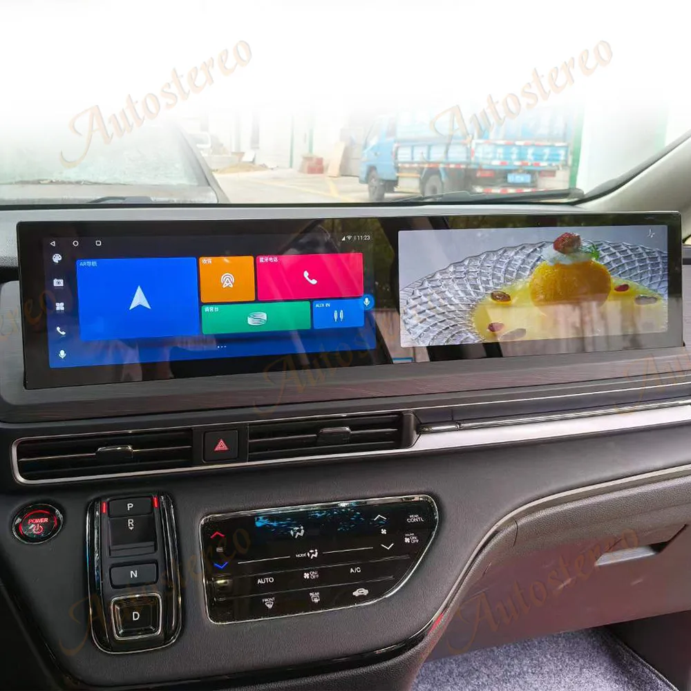 Двойной экран Android 13 для Honda Odyssey 2022 2023 2024 Автомобильный GPS-навигатор медиаплеер