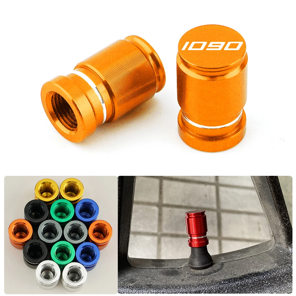 

LOGO "1090" For KTM DUKE ADV SW RC 390 690 790 990 Super Adventure 1050 1190 1290 Motorcycle Top-grade CNC Wheel Tire Valve Caps