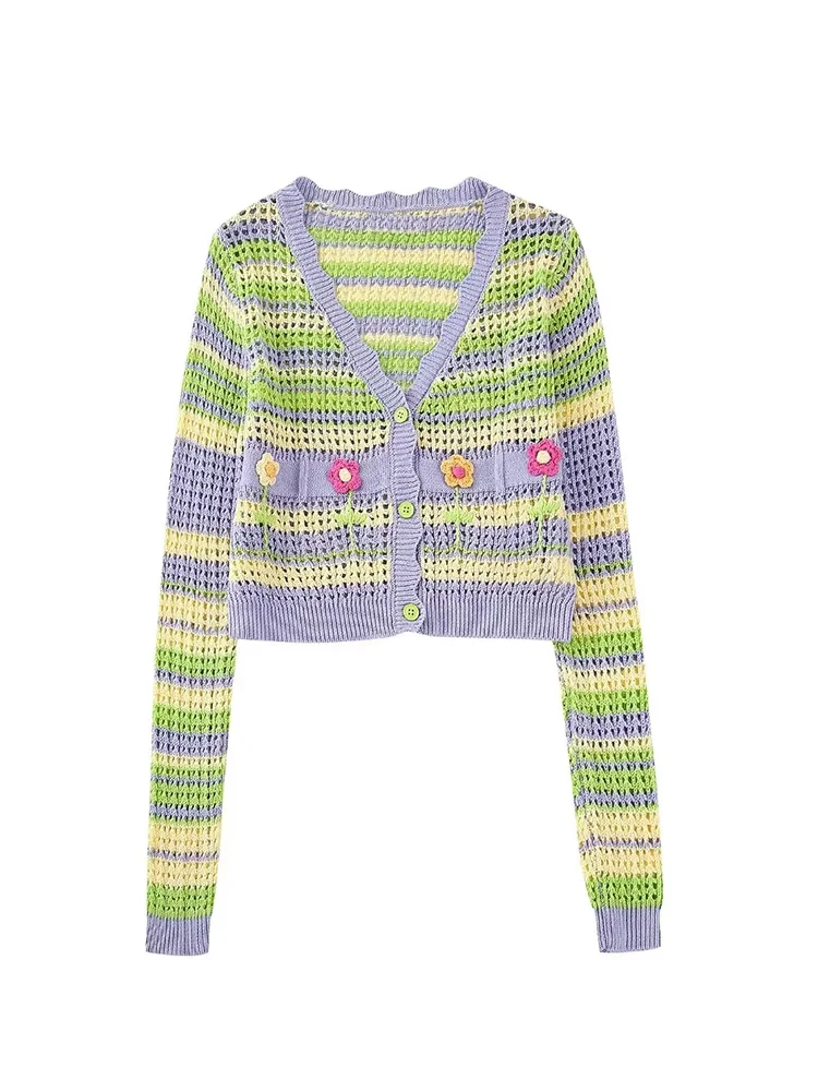 

Женский винтажный кардиган на пуговицах, повседневный трикотажный кардиган с длинным рукавом, 2022