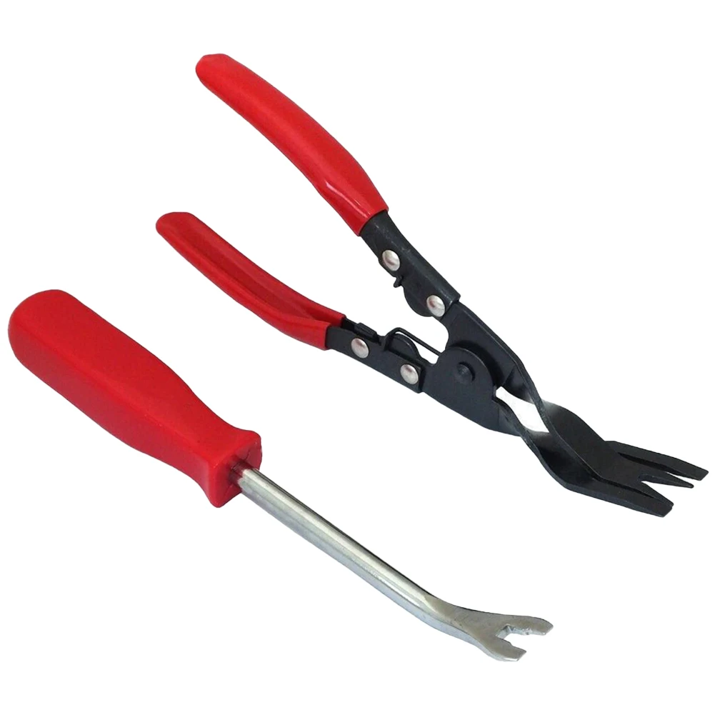

Professional Grade Car Door Trim & Upholstery Remover Tool Quick Clip Removal Protects Panels Wide Nose Design 2PCS Set