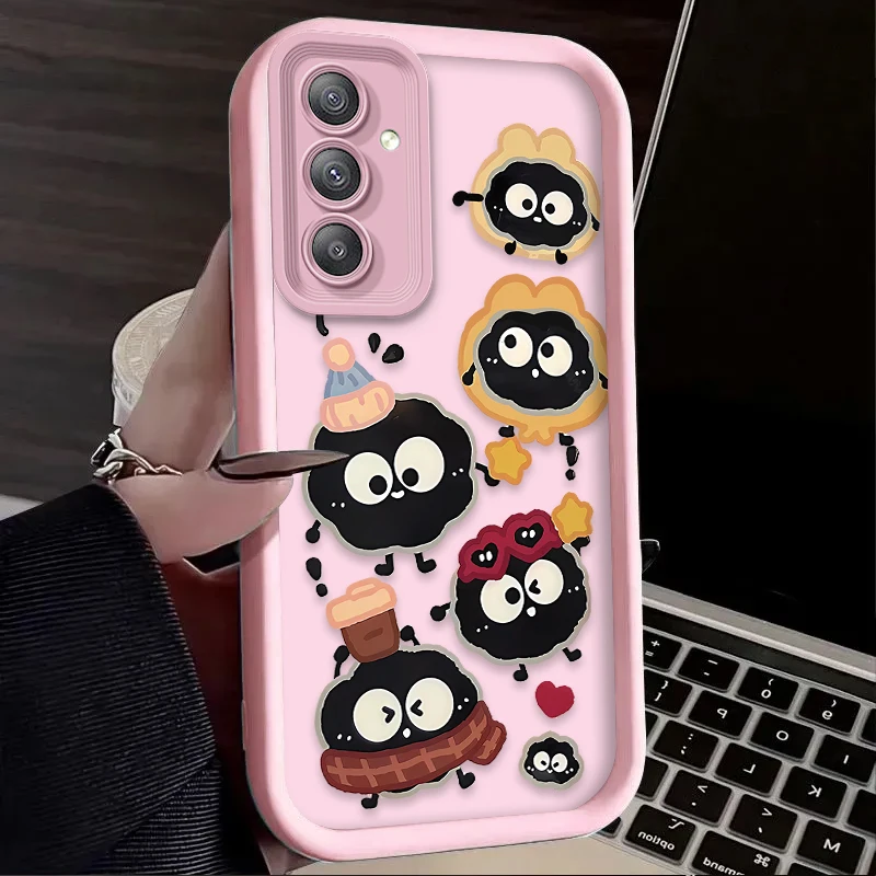 Чехол Cartoon Lovely Big Eye Eggette для Samsung Galaxy S25 S24 S23 Ultra S22 S21 Plus FE 5G A54 A34 A14 A73 A53 A33 Чехлы
