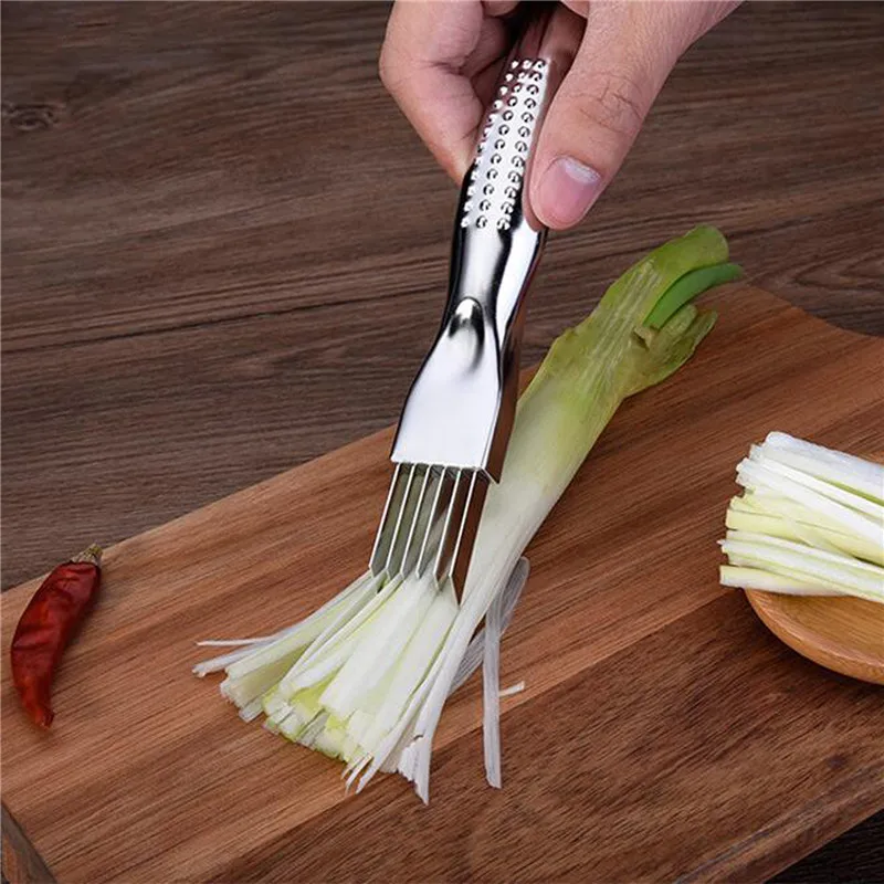 

Shred Silk The Knife Vegetable Scallions Cutter Food Kitchen Speedy Chopper Kitchen Accessories Cuisine Outils Accessoires