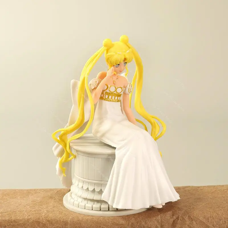 

Creative Cartoon Wedding Sailor Moon Figure Animation Cartoon Moon Hare WaterIce Moon Doll Toy Cake Decoration PVC Movable Model