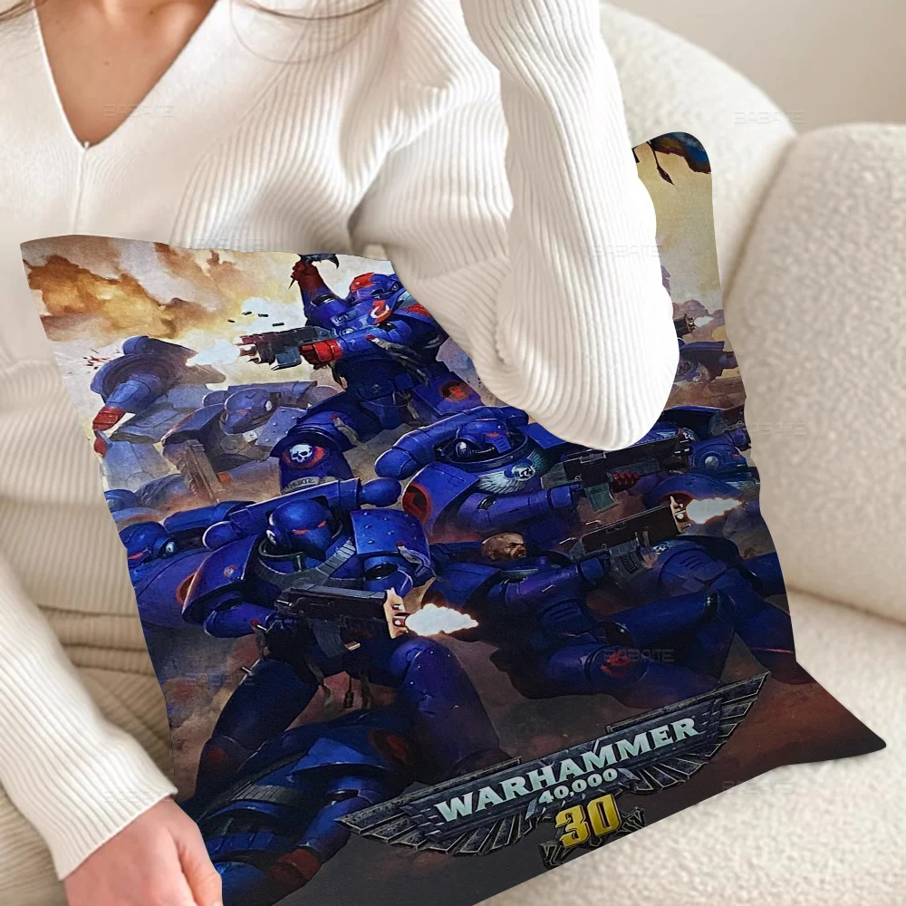 Game W-Warhammer-40K Pillow Cushion Cover Pillowcase Living Room Sofa Home Decor Customized