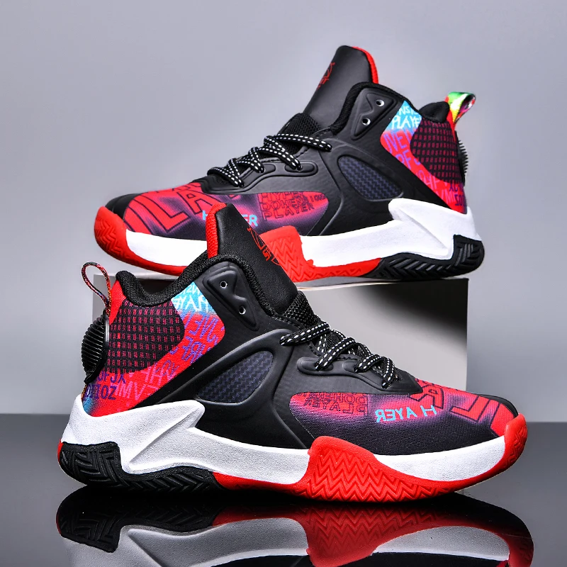 

Childrens Basketball Shoes Outdoor Sports Field Non-slip Sneakers High Top Male Tennis Basketball Shoes Free Shipping Shoes Men