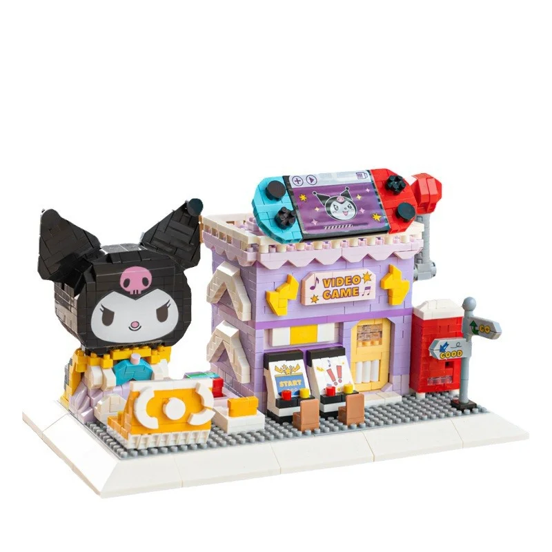 Sanrio Kulomie совместимый Конструктор Lego милая мультяшная кукла клубничный медведь