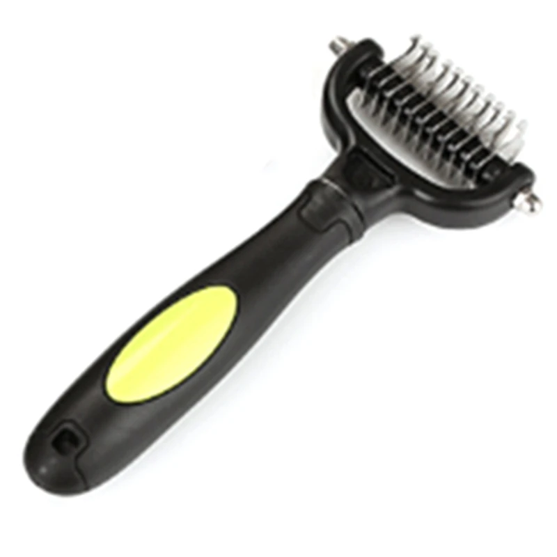 

Pet Stainless Steel Dematting Brush Cat Dog Grooming Hair Tools