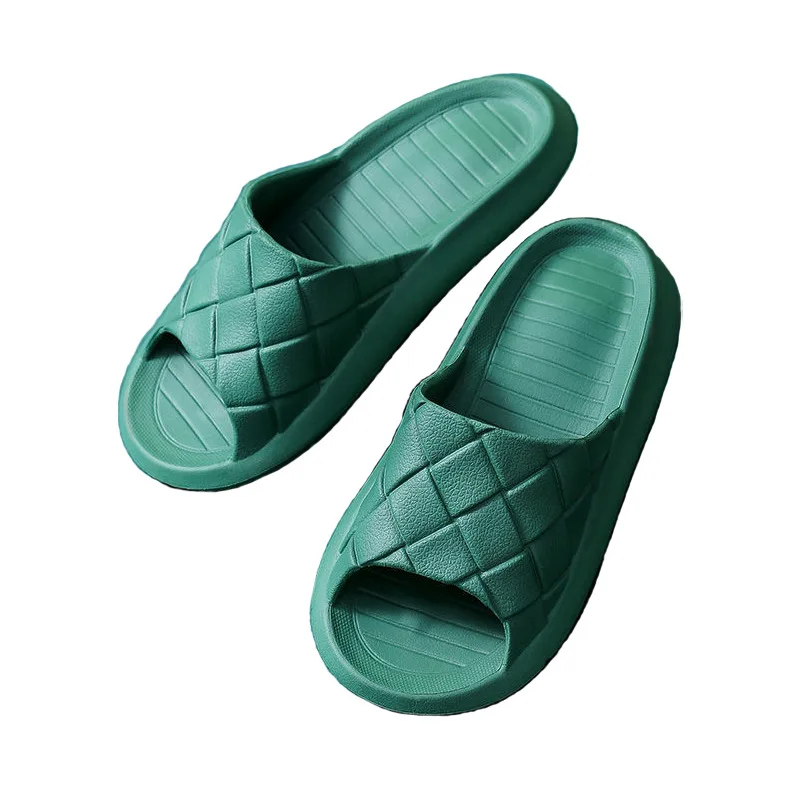 Men Women Thick Platform Slippers Summer Beach EVA Soft Sole Slide Sandals Bottom Men Ladies Indoor Bathroom Anti-slip Shoes