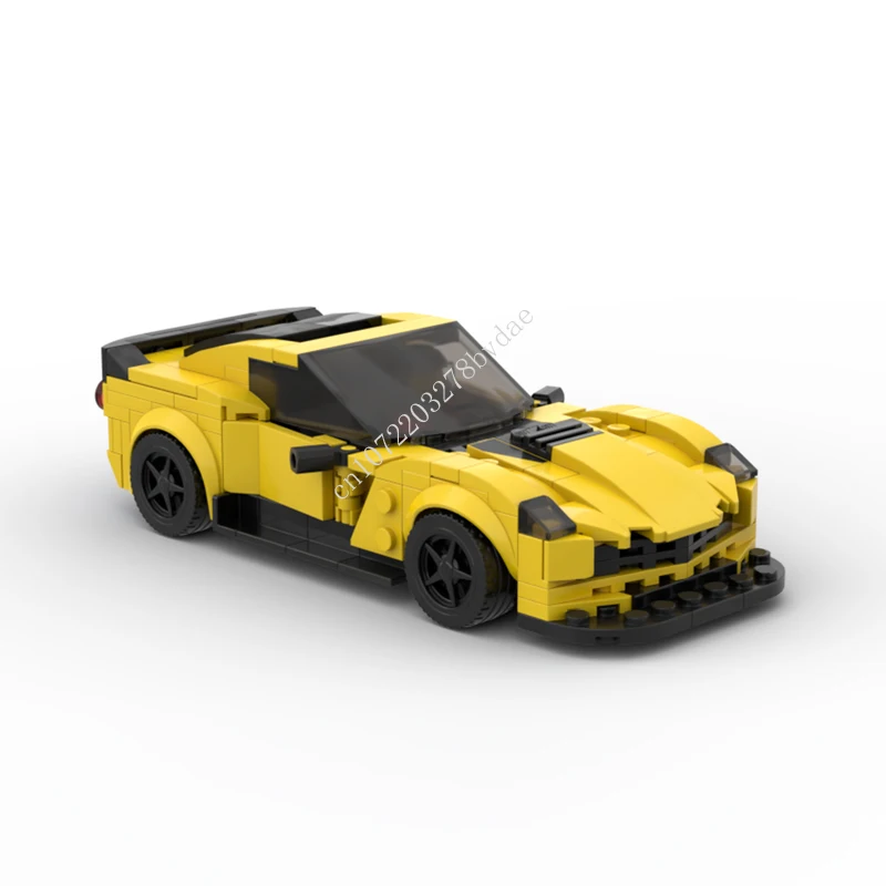 

292 шт., Детский конструктор MOC Speed Champions Chevrolets Corvette Z06