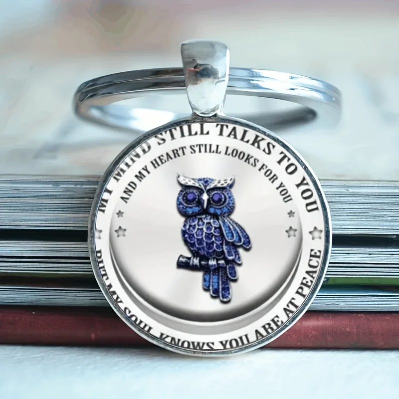 

New Accessories Owl Fashion Creative Crystal Keychain Key Pendant