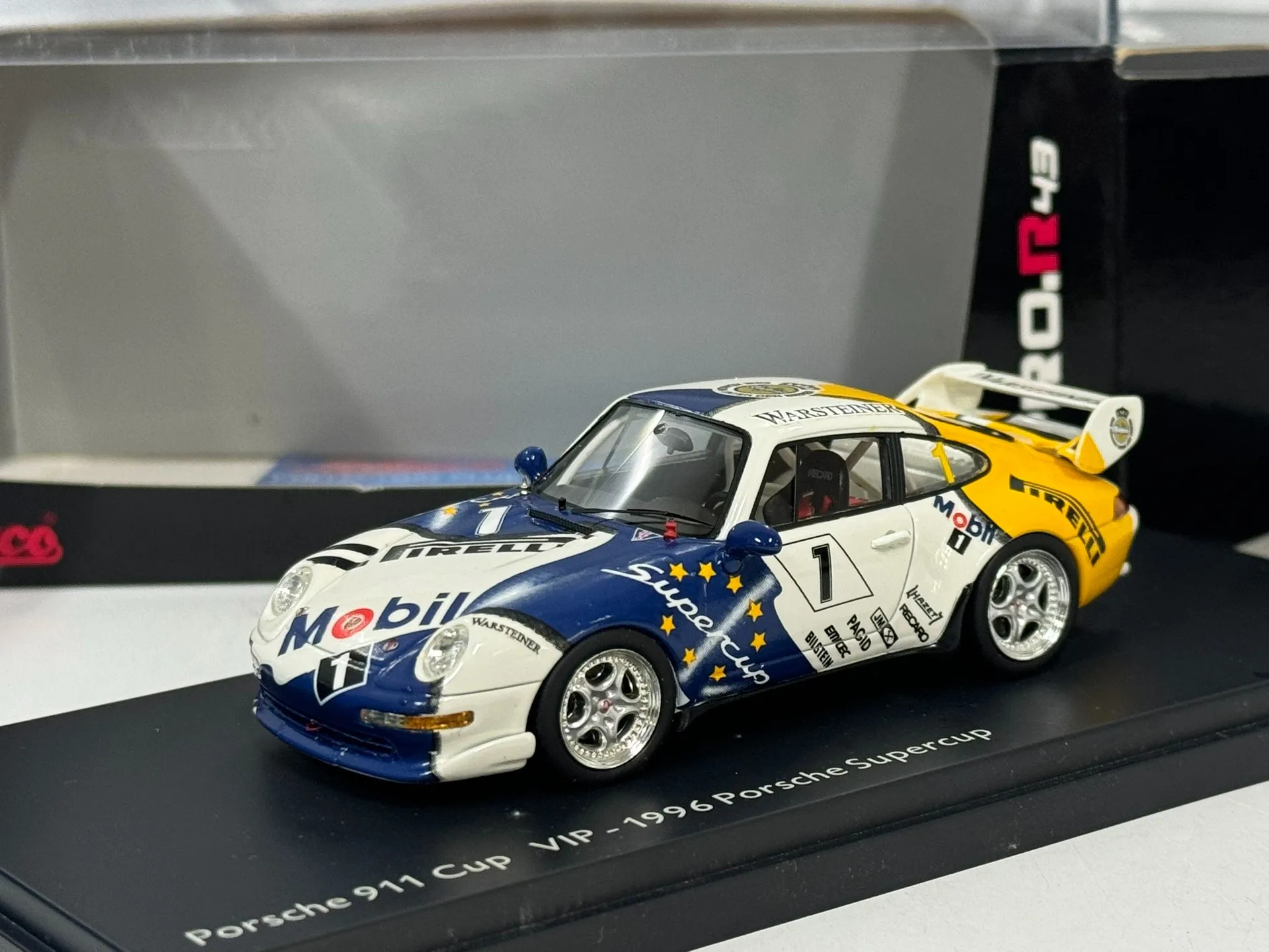 Фото Литой под давлением Schuco масштаб 1/43 Porsche 911 Cup Vip 1996 Super 1 #   Модель гоночного автомобиля Коллекционная игрушка Подарочный сувенир Дисплей Орнамент №4