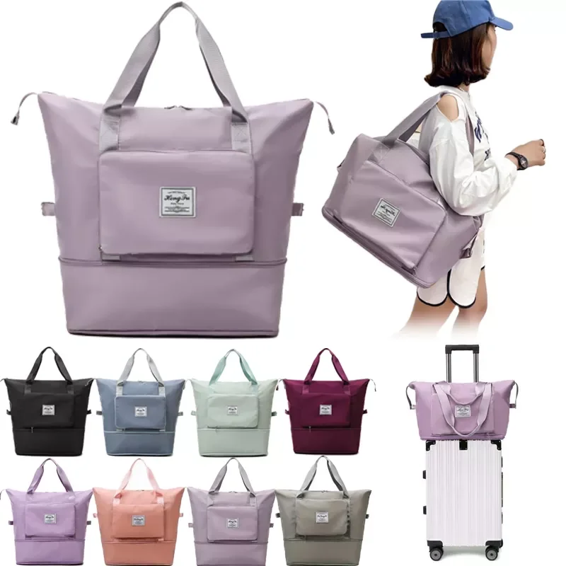 

Складные вместительные женские сумки для спортзала, сумка на плечо, Женская дорожная сумка с ручками для тренировок, спортивная сумка-тоут ...