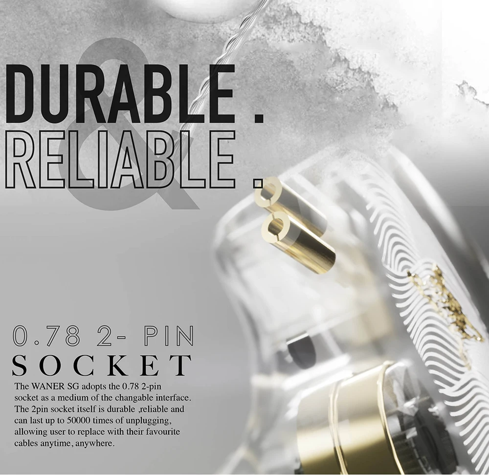 Новые Внутриканальные наушники TANGZU WAN ER SG Hifi с динамическим драйвером 10 мм IEM
