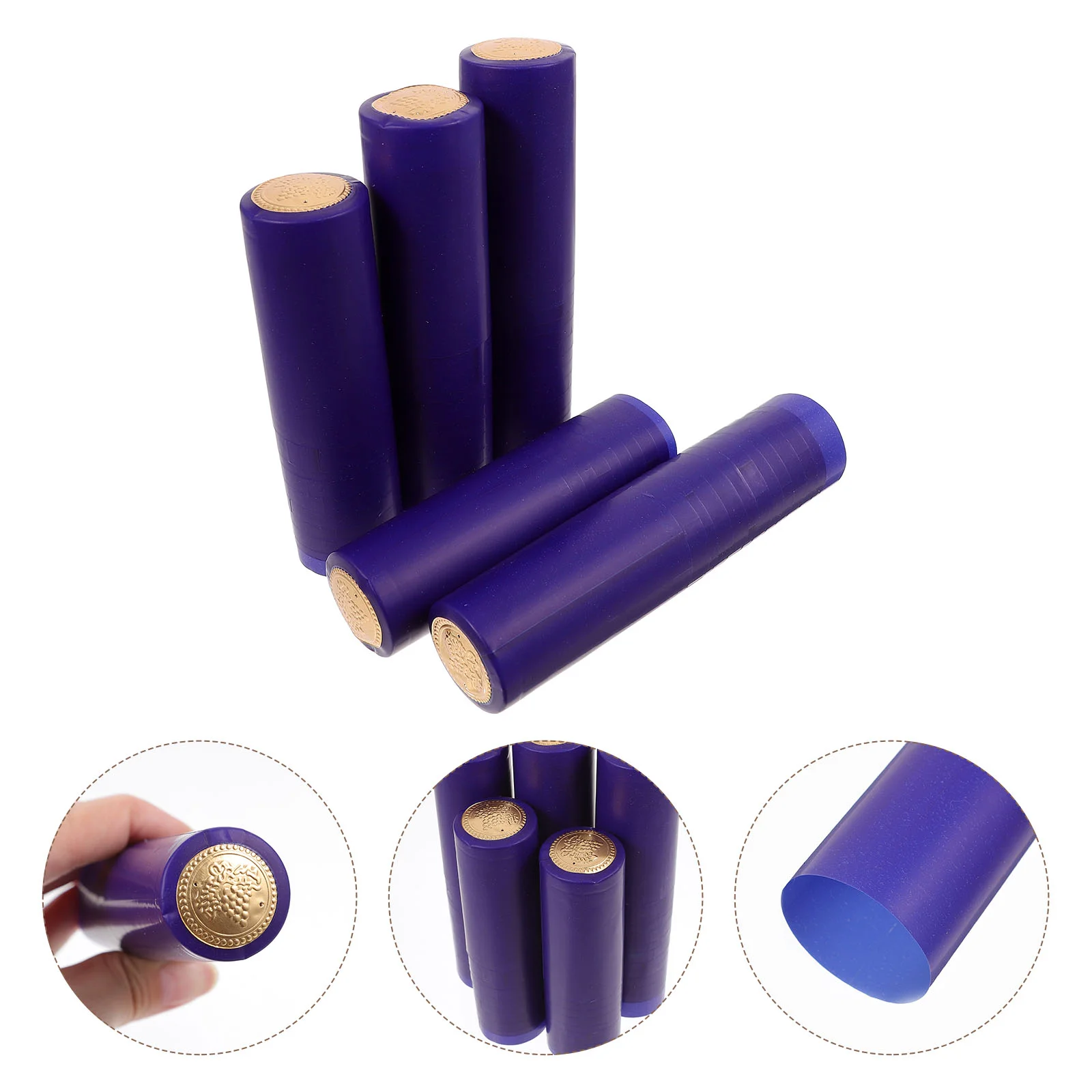 50 шт. красные термоусадочные пленки для бутылок крышки уплотнительные тепловые