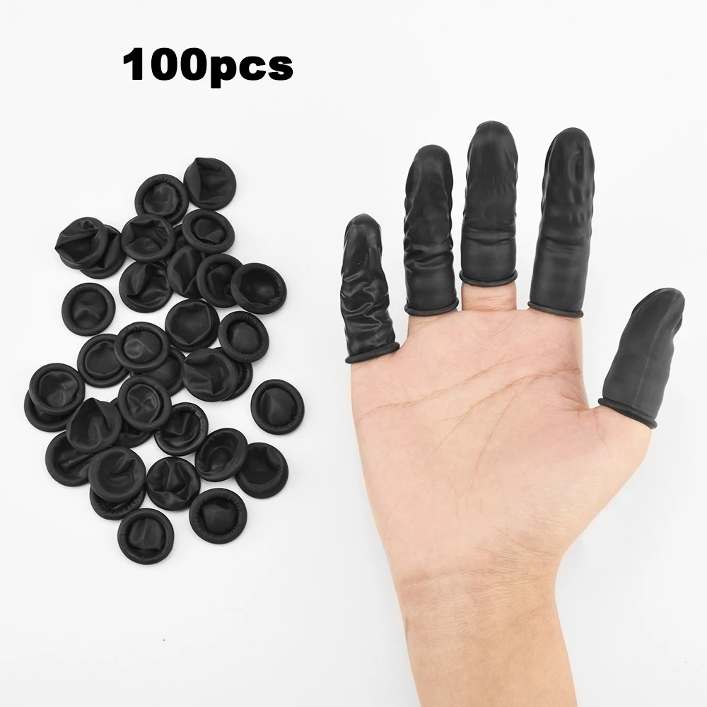 

Одноразовые Нескользящие латексные накладки на пальцы, протектор пальцев из натурального каучука, накладки на пальцы с высокой силой вытяг...