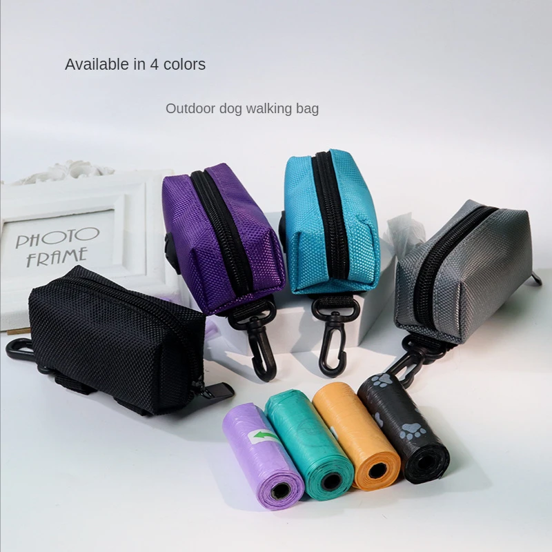 

Pet Dog Poop Bag Holder Leash Attachment Adjustable Mini Travel Garbage Bag Dogs Waste Poop Bags Dispenser Pet Cleaning Tools