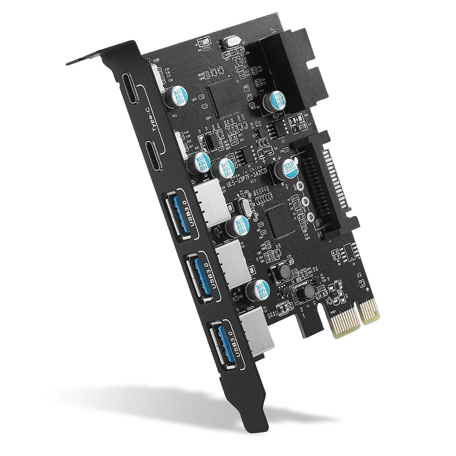 Плата расширения PCI-E x 1-USB, USB 3,0 5 Гбит/с PCI-карта, материнская плата PCIE для настольных ПК, Windows Linux