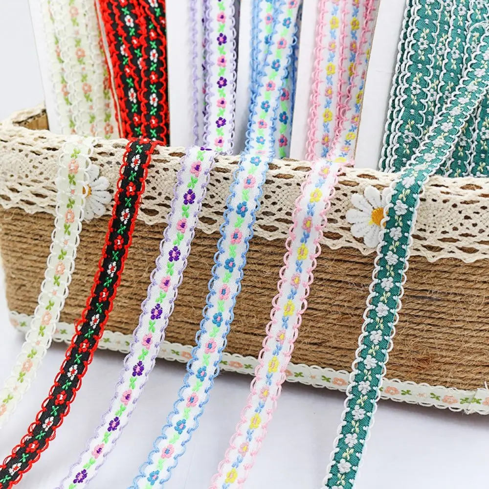

Chainho,Embroidered Lace Webbing Ribbon,DIY Hair Accessories, Width 10mm,Single Face,Wrapping Decoration Material,10 Yards,HB07A