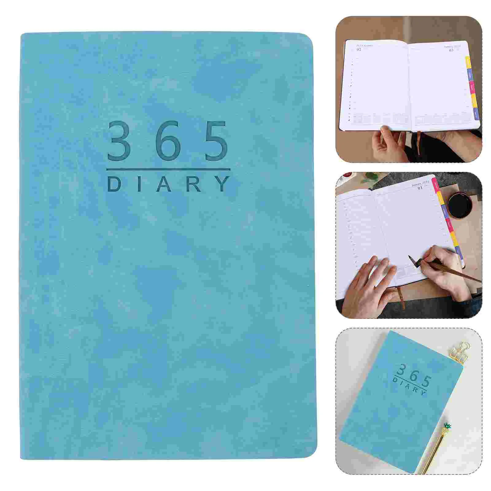 

365 Daily Planner Journal Weekly Monthly Planner Daily Organizer Appointment Book 2023 A5 Journaling Notebook Agenda 2023/24