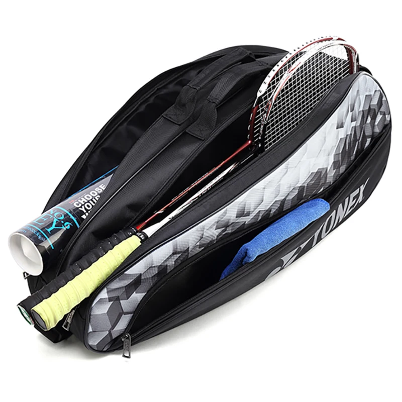 New Pattern YONEX Badminton Racket Bag With Shoes Compartment Max For 4 Racquets For Women Men Professional