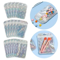 thicken foldable jewelry display resealable packaging bag aluminum foil pouch zip lock bag self sealing pouches