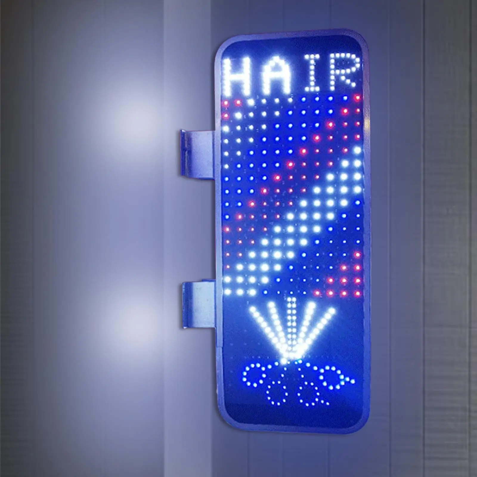 

Barber Shop Sign Rotating Stripes Lights Red Blue White Neon Signs Outdoor Wall Mounted Novelty Lighting Pole LED Light