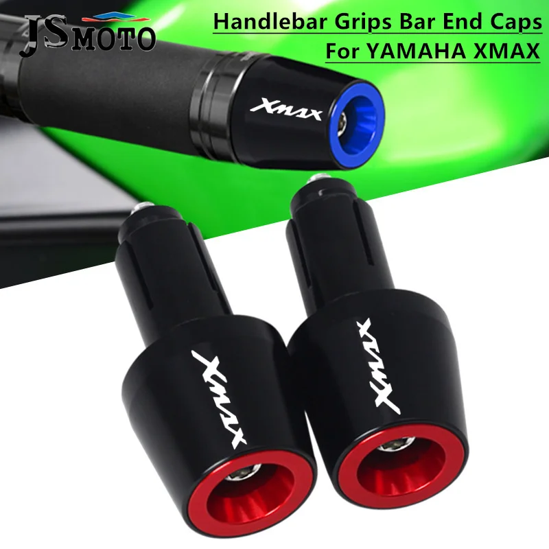 

NEW For YAMAHA XMAX 125 250 300 400 XMAX125 XMAX300 2013-2021 Universal 22MM Motorcycle Handlebar Grips Handle Bar Cap End Plugs