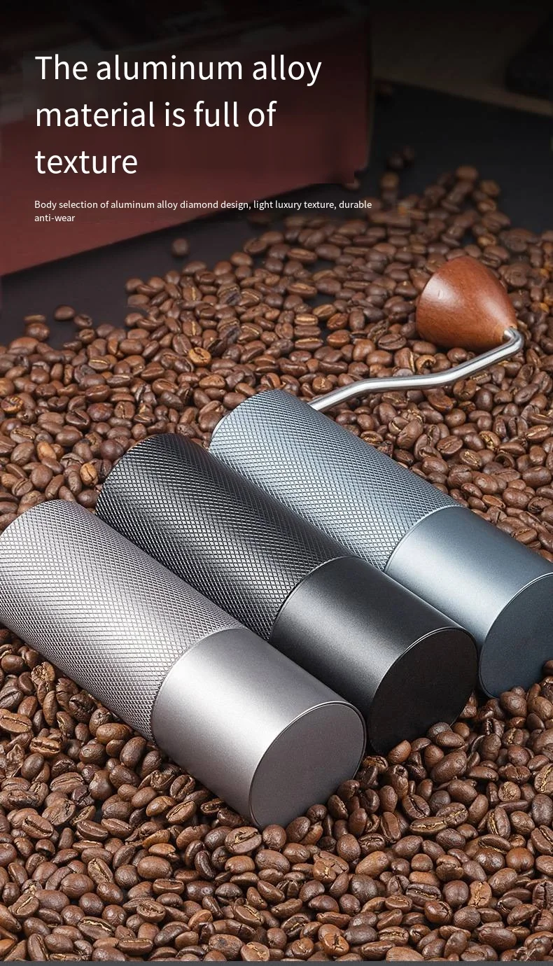 Ручная кофемолка Портативная Модель с 7 зубьями легко удаляется Чистые шестерни