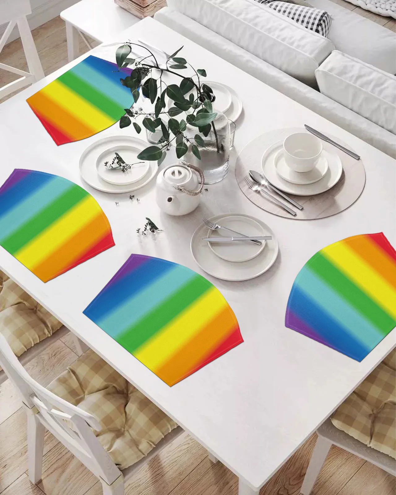 

2/4/6 шт., набор подставок в форме веера