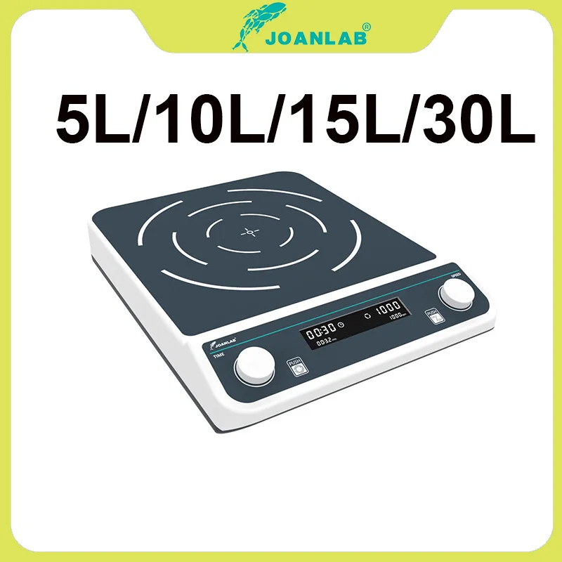 Фото JOANLAB 5л 10л 15л 30л несколько магнитных мешалок с цифровым дисплеем лабораторная мешалка Magneti c миксер №1