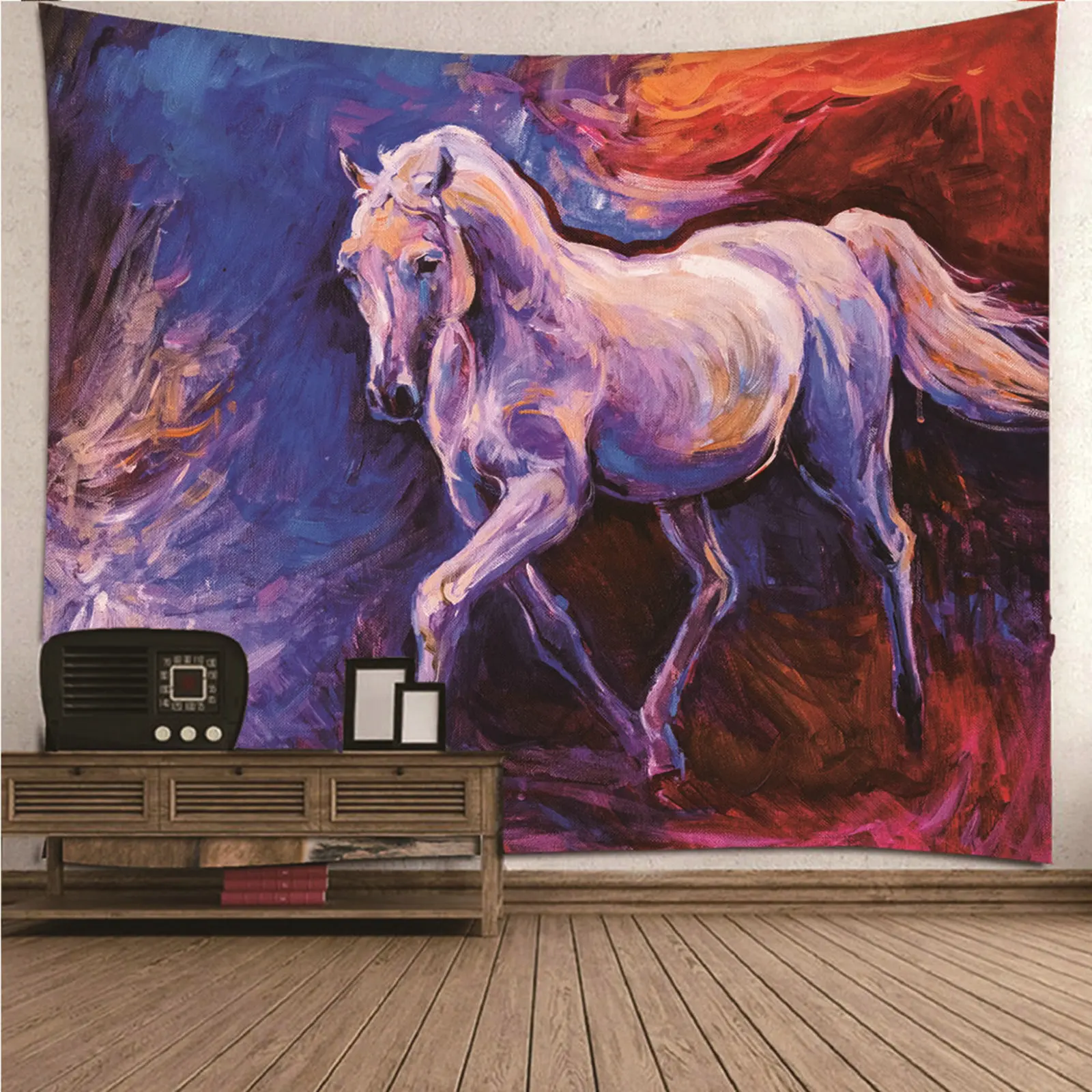

Hanging Tapestry Hanging Wall Decor Outside Nature animal Painting Horse Wall Hanging Blanket Dorm Art Decor Covering