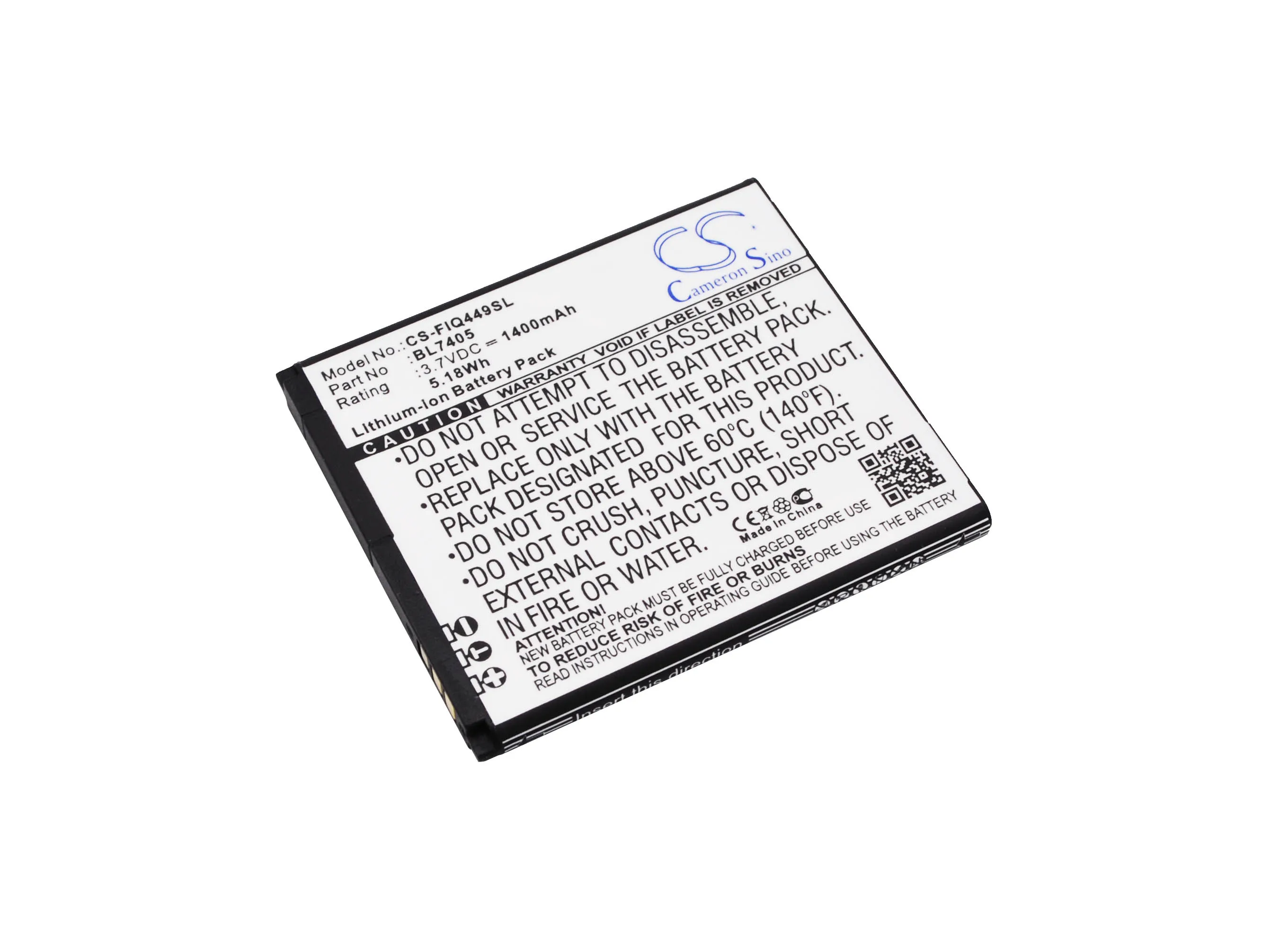 

Аккумулятор для Fly IQ449 BL7405, 1400 мАч