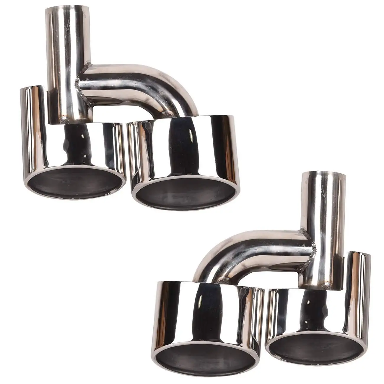 

FREE SHIPPING Exhaust Muffler Pipe Tip Pair For Mercedes Benz W204 C-Class C63 C300 C350 AMG