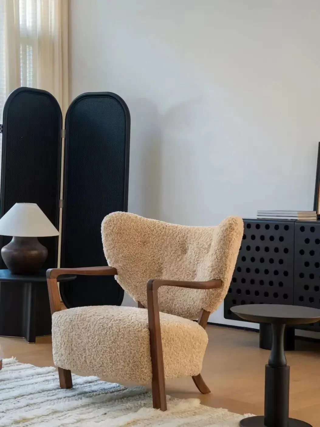 Мусс датский дизайнер средневековый одиночный диван-кресло Североамериканский