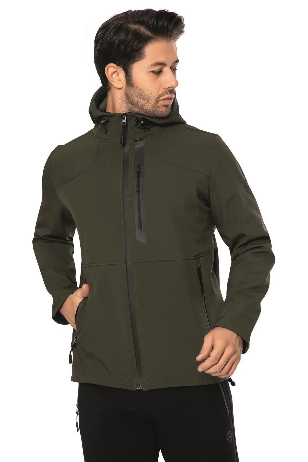Crozwise Male Khaki Soft Shell Coat 'Turkish' Quality 2021 Fashion Design Season Comfort Fast Shipping | Спорт и развлечения