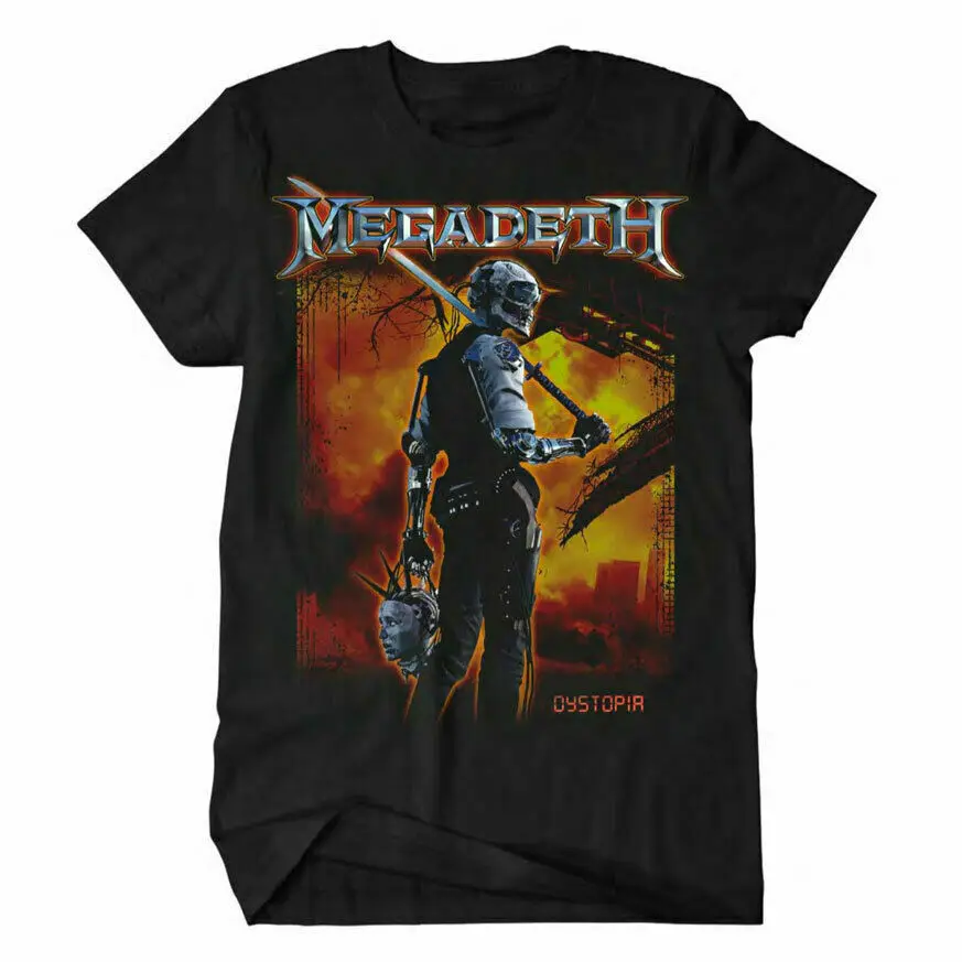 

Men'S Megadeth Dystopia T-Shirt Vintage Gift For Men Women Funny Tee