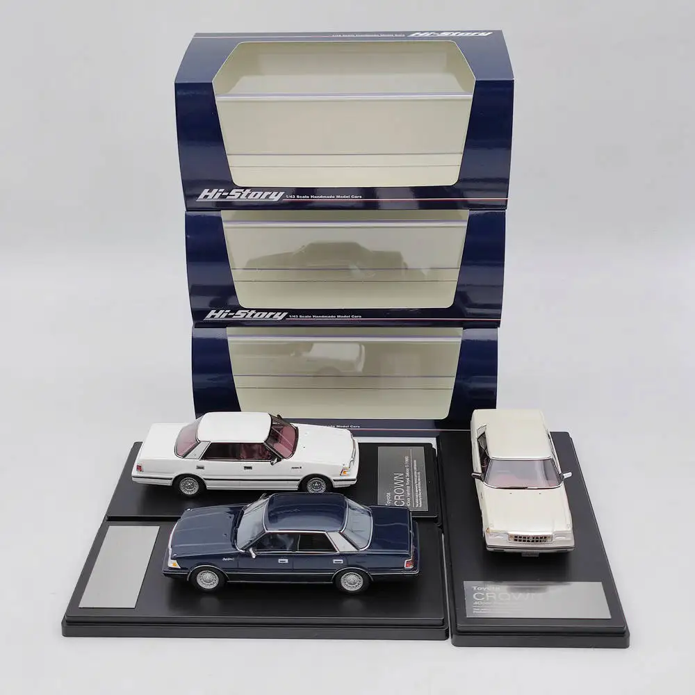 

Hi story 1/43 Toyot Crown 4door Royal sedan g 1986 simulated resin car model