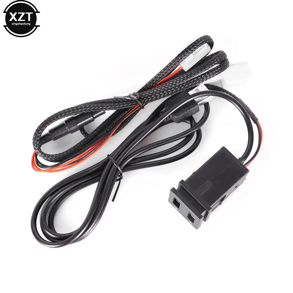 

Car Charger Qc3.0 Fast Charging USB Charging Socket Adapter for Toyota Corolla RAV4 Prado FRONTLANDER 2018 2019 2020 2021