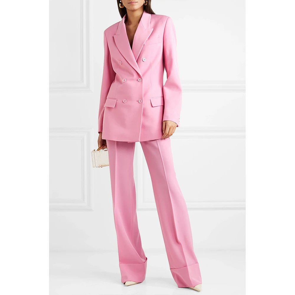 

Tiavllya Women's Suits Office Sets 2023 New Oversized Solid Long Sleeve Blazer Women High Waisted Notch Lapel Casual Pants Sets