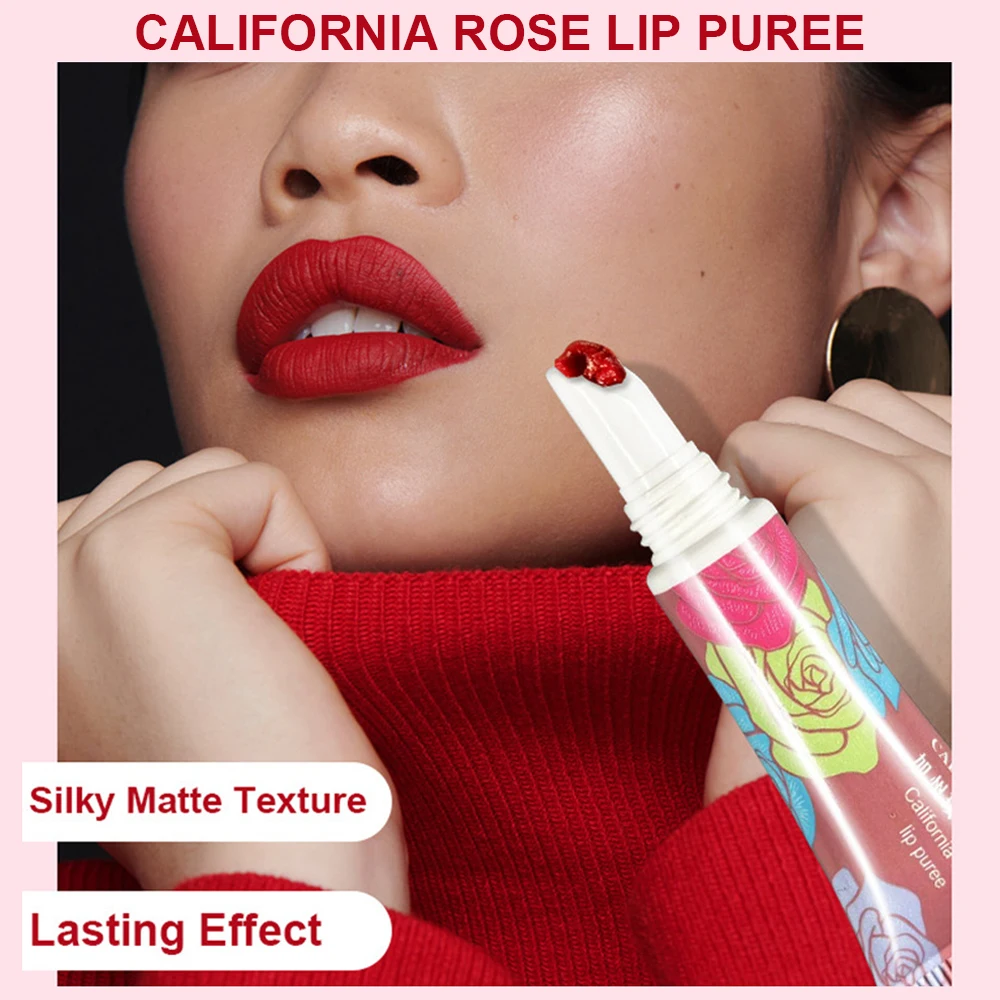 Водостойкая воздушная глазурь для губ с антипригарным покрытием матовая не