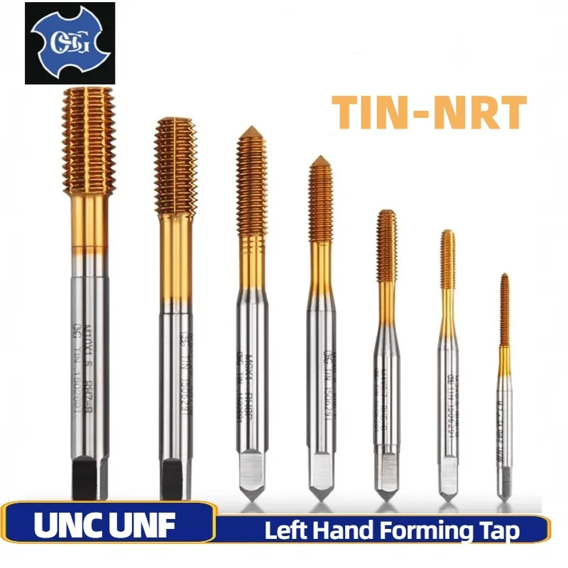 1 шт. HSSE левый американский метчик с оловянным формовочным метчиком UNC UNF 10-32L 0-24L