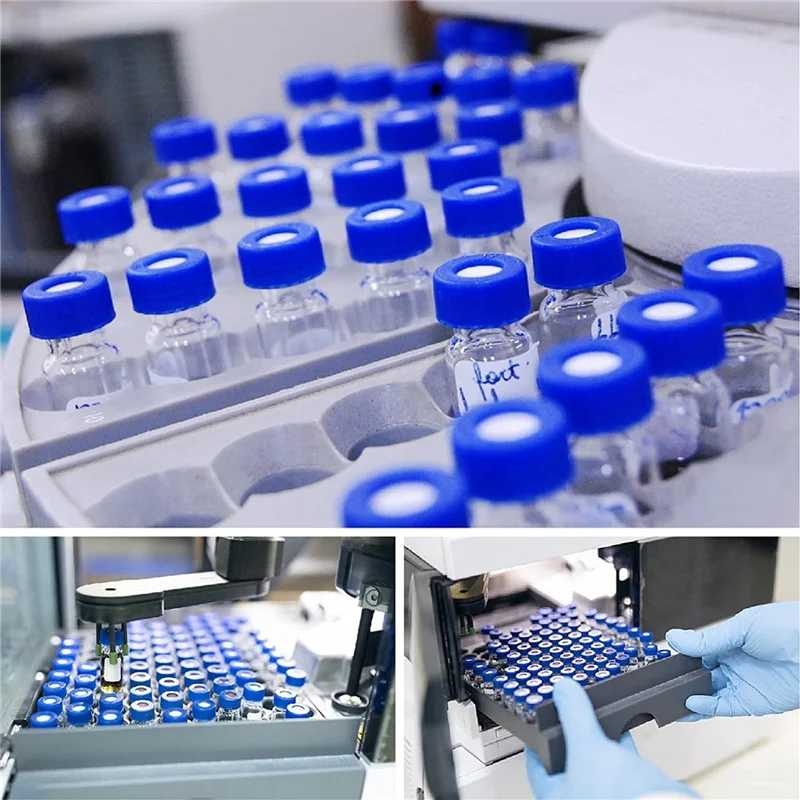 Упаковка из 100 флаконов Autosampler емкостью 2 мл — флаконы HPLC прозрачные 9–425 пробы с